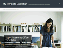 Tablet Screenshot of mytemplatecollection.com